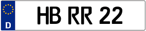 Trailer License Plate